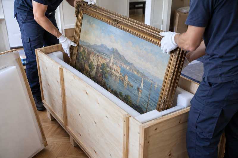Tableau grand format en caisse plate, départ de Paris 16e